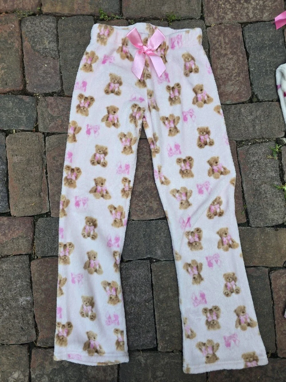Sleep On It Girls Plush Pajama Bottoms 4 Pair Bundle Soft Cozy Jammies Warm